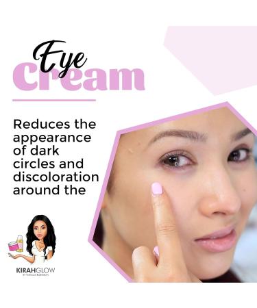 KirahGlow Bye Bye Dark Circles Eye Cream for Dark Circles and Puffiness | Anti-Aging Under Eye Treatment Peptides & Niacinamide | Lightweight Formula for Puffy Eyes and Fine Lines - Buy Online on GoSupps.com