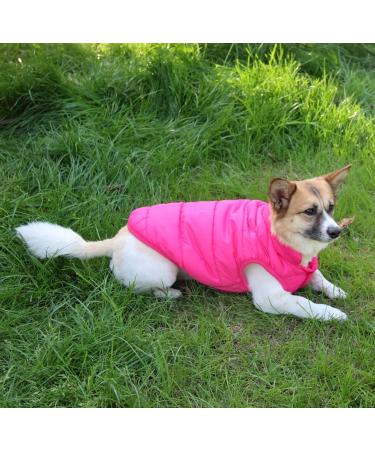 Joydaog Fleece Lined Dog Jacket - Warm Winter Vest Windproof & Soft - XL Pink Rose - Ideal for Cold Weather - Buy Online on GoSupps.com