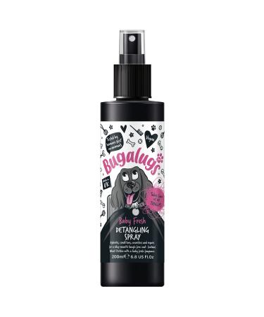 BUGALUGS Baby Fresh Dog Detangler Spray - Hair Conditioner for Dogs with baby powder dog perfume - Professional groom detangling spray- Pro dog grooming Spray for Your Pooch (200ml) - Buy Online on GoSupps.com