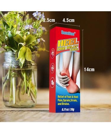 Romoty Heel Pain Relief Cream - 0.7 Fl oz/20g | Joint Toe Heel Spur & Arch Pain Relief - Buy Online on GoSupps.com
