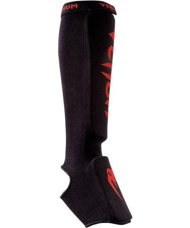 Venum Kontact Shin and Instep Guards Black/Red - Best Quality Protection - Buy Online on GoSupps.com
