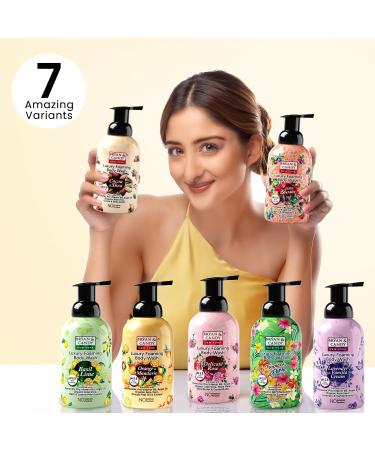 Luxury Foaming Body Wash - Hydrating Argan Oil & Pro Vit B5 - pH 5.5 for All Skin Types - 400ml Orange & Mandarin - Buy Online on GoSupps.com