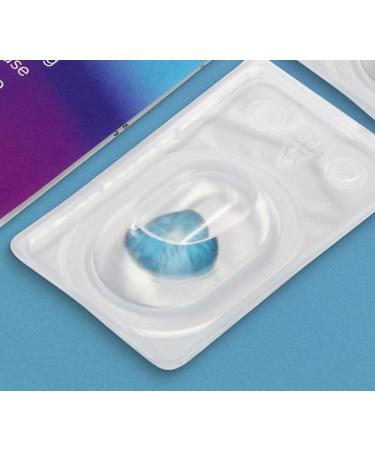 Buy Madrid Blue Colored Contact Lenses - Monthly Soft Hydrogel - 0.0 Dpt - 2 Pieces + Lens Case - Buy Online on GoSupps.com
