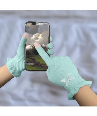 EvridWear Beauty Cotton Gloves for SPA, Eczema, Dry Hands - 2 Pairs S/M Mint Green Touchscreen Gloves for Day and Night Moisturizing - Buy Online on GoSupps.com
