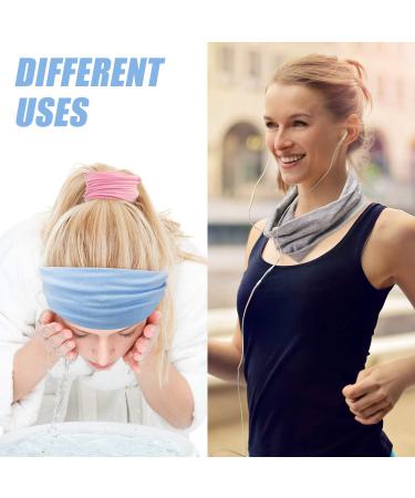 10 Piece Button Headband Set for Men and Women - Multi-functional Hair Band with Ear Protection Holder and Soft Headwrap - Buy Online on GoSupps.com