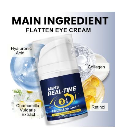 Men's Instant Eye Tightener Cream 3 Mins Temporary Tightening & Flattening Cream Visibly Smooths Puffiness & Fine Lines Hydrating Formula with Retinol Hyaluronic Acid & Collagen 1.69 FL OZ - Buy Online on GoSupps.com