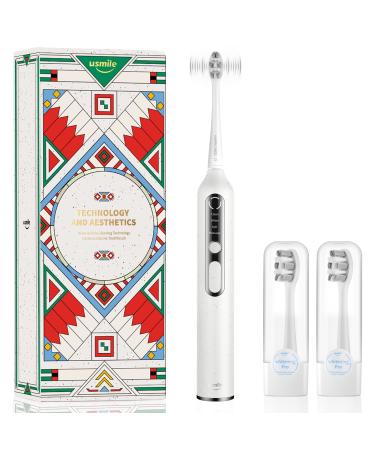 usmile Electric Toothbrush  Sonic Electric Toothbrush with Smart 3D Display  4 Modes and 3 Intensities  Built-in Timer  U3 White