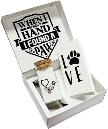 QUINNLYN & CO. Love Paw Stethoscope Charm | Adorable RN Nurse Accessory for Animal Lovers | International Shipping Available - Buy Online on GoSupps.com