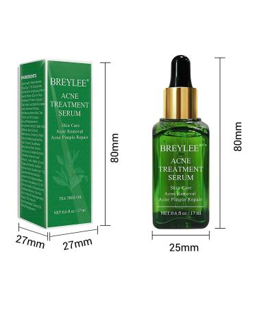 Tea Tree Acne Treatment Serum 17ml - Clear Severe Acne Breakouts and Repair Skin | Pimple Remover - 0.6 Fl Oz - Buy Online on GoSupps.com