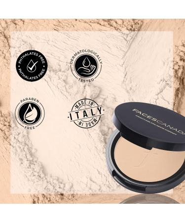 FAa-CES - cCANADA Weightless Stay Matte Finish Compact Powder - Natural 9 g | Non Oily Matte Look | Evens Out Complexion | Hides Imperfections | Blends Effortlessly | Pressed Powder For All Skin Types - Buy Online on GoSupps.com