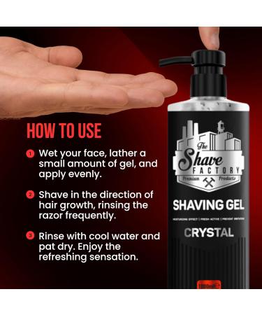 The Shave Factory Shaving Gel (Golden 1250ML) - Buy Online on GoSupps.com