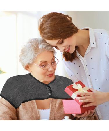 Higyee Heating Pillows for Shoulder | 360-Degree Heated Neck Wrap & Thin-Neck Warmer | Washable Velvet Relaxation Pillow - Dark Gray L - Buy Online on GoSupps.com