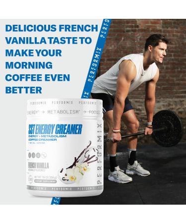 Performix SST Energy Coffee Creamer French Vanilla - Boost Energy, Focus, and Metabolism - MCT Oil and Caffeine Infused - Sustained Energy with No Crash - Buy Online on GoSupps.com