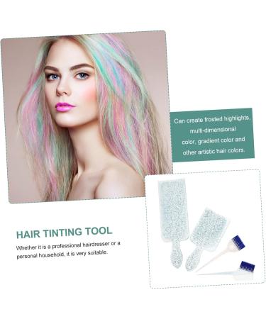 Angoily 1 Set Baking Oil Hair Coloring Applicator Hair Dye Tool Kit Hair Accesories Highlighting Kit Hair Dye Kit Hair Dying Brush Color Comb Frosted Nylon Hair Comb - Buy Online on GoSupps.com