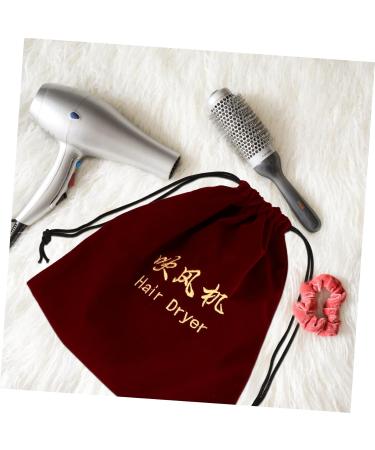 FOMIYES 3 Pcs Hair Dryer Storage Bag Travel Blow Dryer Makeup Organizer Bag Hair Dryer Bag Hanging Plush Bag Claretx3pcs 30x26cmx3pcs - Buy Online on GoSupps.com
