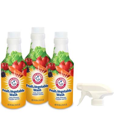 Arm & Hammer Fruit & Vegetable Wash - Unscented Produce Cleaner 3-Pack of 16 oz Bottles - International Shipping Available - Buy Online on GoSupps.com