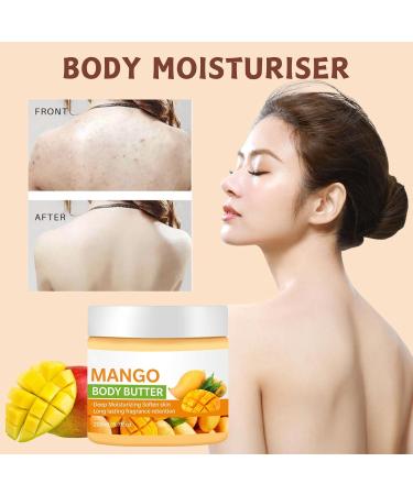 Trendyfave Mango Body Butter Large-capacity Body Lotion Body Moisturiser With Mango Body Lotion for Dry Skin Body Skin Care Smooth Skin Deeply Moisturize Skin Body Butter For Women & Men 200ml - Buy Online on GoSupps.com