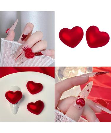 Love New Year Nail Crystal Heart Nail Art Plush Heart Nail Art Decoration DIY Nail Supplies For Girl Crystal Heart Nail Art Love Nail Plush Heart Nail Art Decor - Buy Online on GoSupps.com