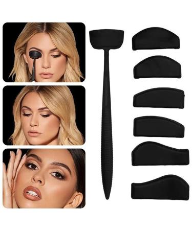 Elder shadow folding liner set 6-in-1 silicone-blid shadow stamp reusable eyeshadow applicator fast eye make-up tool for beginners and creative make-up artists.