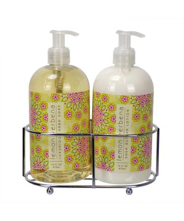 Greenwhich Bay Trading Co. Shea Hand And Body Due Sink Set (Lemon Verbena)