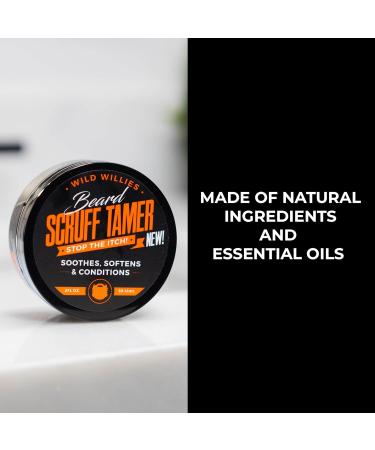 Wild Willies Beard Cream - Soothing Scruff Tamer for Short Beards & Stubble | Nourishing Green Tea & Aloe Vera | Buy Internationally - Buy Online on GoSupps.com