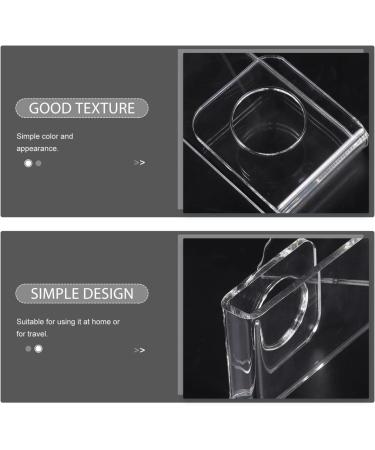 FOMIYES Acrylic Shaving Razor Brush Holder Stand | Men's Shaving Tool for Razor Storage | Durable & Stylish Shaving Accessory - Buy Online on GoSupps.com