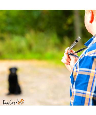 DogCatz Ultrasonic Dog Whistles x2 Adjustable Training Whistle for Recall and Stop Barking - High Pitch Frequency Trainer for Dogs & Cats - Buy Online on GoSupps.com