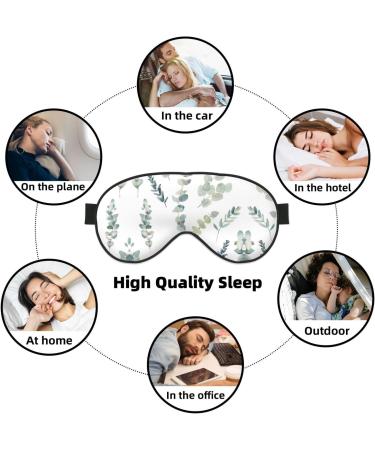 Soft Eucalyptus Leaves Sleep Eye Mask - Breathable Travel Eye Patch for Relaxation | Shop Now - Buy Online on GoSupps.com