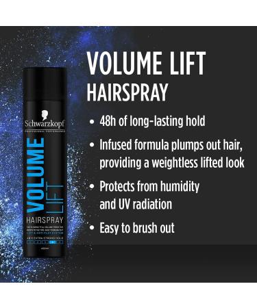 Schwarzkopf Styling Volume Lift Hairspray Extra Strong Hold 400 ml package may vary (Pack of 2) 400 ml (Pack of 2) - Buy Online on GoSupps.com