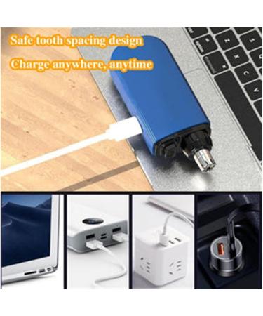 NEIM Portable Nose Trimmer - Unisex Electric Nose Hair Trimmer Rechargeable USB & Waterproof - Blue | Ships Internationally - Buy Online on GoSupps.com
