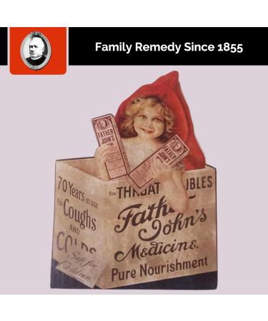 OAKHURST COMPANY Father John s Cough Medicine Original Licorice Flavor Cough Syrup for Adults and Ages 6+, Dextromethorphan HBr 10mg, Cod Liver Oil Base for Throat and Coughing (8 Fluid Ounces) - Buy Online on GoSupps.com