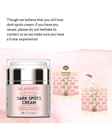 Lanmeri Dark Spot Remover | Face & Body Corrector Cream for Women & Men | Age, Brown, Sun Spot & Freckle Remover | All Skin Types - Buy Online on GoSupps.com