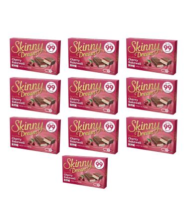 Skiny Dream Cherry Bakewell Bars 5pk - Enjoy a Low Calorie Snack With These Special Edition Skiny Dream Cherry Bakewell Bars - Pack of 10