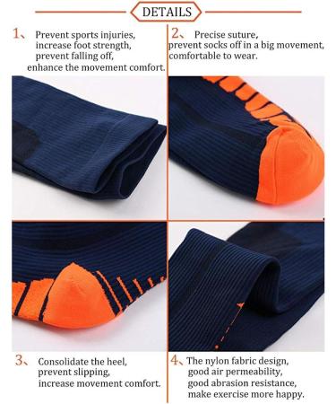 Zmerch Knee Compression Socks for Sports | Unisex Thigh Tube Socks | 3 Pairs Black Gray | Ideal for Running Soccer and Outdoor Fitness - Buy Online on GoSupps.com