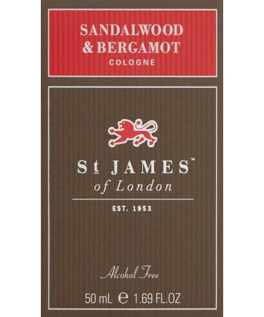 St James of London Sandalwood & Bergamot Cologne 1.69 Fl Oz - Buy Online on GoSupps.com