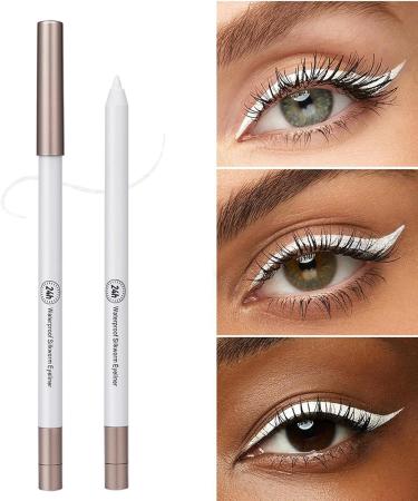 Iouyjiu Long Lasting Eyeliner Pencil Eyeliners for Women Eyeliner Makeup PencilProfessional White Eyeliner PencilEye Silkworm Brighten Up Eyeliner Pen for Women 102 - Buy Online on GoSupps.com