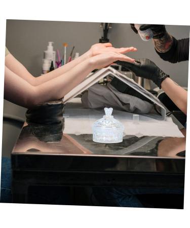 Ipetboom Nail Tools 1pc Nail Art Crystal Cup Nail Glass Crystal Cup Crystal Dappen Dish with Lid Glass Dappen Dish Nail Art Glass Cup Para U as Clear Glass Danpen Dish Pen Wash Cup Liquid 8x8cm Assorted Color - Buy Online on GoSupps.com