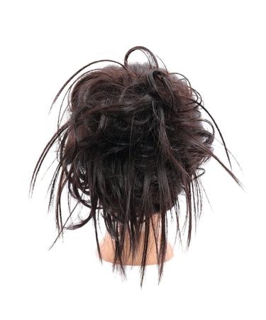 Messy Bun Hair Piece for Women Synthetic Tousled Updo Messy Bun Hair Pieces Hair Scrunchies Extensions with Elastic Band Ponytails Hair Extensions for Women Fake Hair Accessories for Women Girls 4A