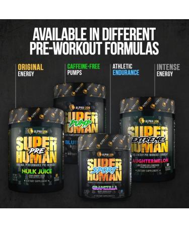 ALPHA LION Superhuman Burn Metabolism Booster Pre Workout - Blue Gummy Bear Flavor | Weight Loss Supplement with Appetite Suppressant, Fat Loss Support, Energy & Focus Powder - 21 Servings - Buy Online on GoSupps.com
