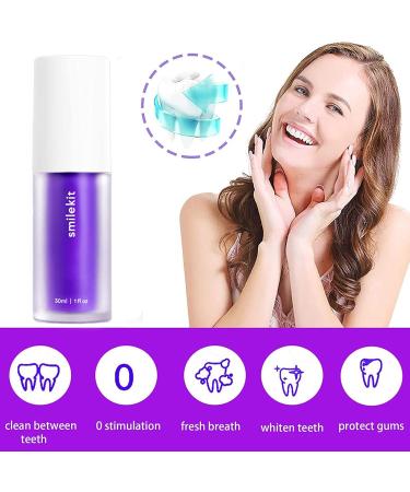 2-Pack Purple Toothpaste for Effective Tooth Whitening | Stain Removal & Protection | Boosts Whitening & Reduces Sensitivity - Buy Online on GoSupps.com