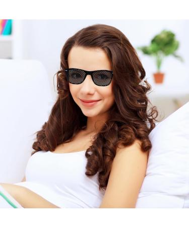 Buy MISFUN Pinhole Glasses - 2 Pack Black Grid Glasses for Eye Training & Relaxation - Foldable Lattice Design Perfect for Vision Improvement - Buy Online on GoSupps.com