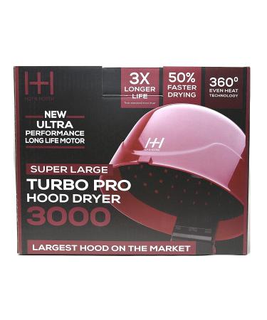 Annie Hot & Hotter Super Large Turbo Pro Hood Dryer 3000 Ultra Performance Long Life Motor 3x Longer Life #5917