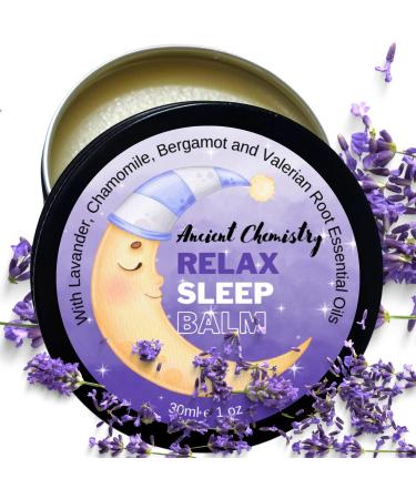 Natural Sleep Balm with Lavender, Bergamot, and Camomile Essential Oils for Relaxing Sleep | Valerian Root Infused Balm for Good Night Sleep Aid - Buy Online on GoSupps.com