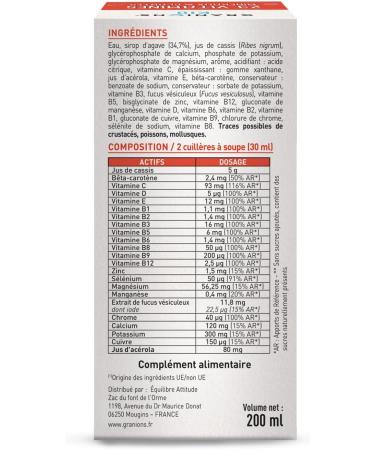 GRANIONS KID 23 VITAMINS AND TRACE ELEMENTS - Vitamins + Magnesium + Zinc + Beta Carotene + Calcium - Good Functioning of the Body - Tutti Frutti Flavor - For Ages 3 Years Aged - 200 ml - Made in - Buy Online on GoSupps.com