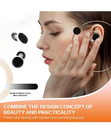 Silicone Ear Plugs for Sleep with Compact Case - Noise Cancelling & Reusable - Perfect for Snoring, Work, Concerts - White - Buy Online on GoSupps.com