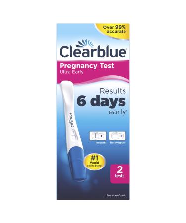 Clearblue Ultra Early Pregnancy Test Results 6 Days Early 2 Tests 2 count (Pack of 1)