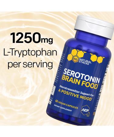NATURAL STACKS Serotonin & GABA Brain Food Bundle - Supports a Positive Mood & Calmness* - 120 Total Capsules - Buy Online on GoSupps.com