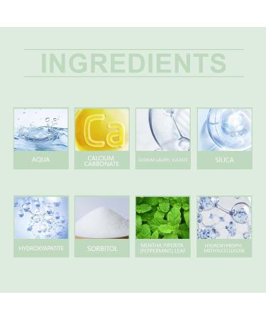 Oralhoe Hydroxyapatite Toothpaste Peppermint Leaf Flavor Whitening Enamel Maintenance 114G/4OZ - Buy Online on GoSupps.com