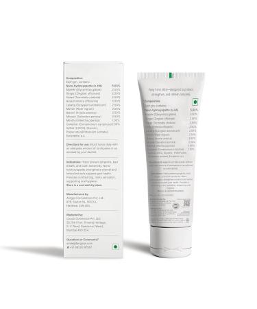 Fang Natural Nano Hydroxyapatite (N-Ha) Farm Mint Toothpaste (2 X 100 gm) | Teeth Whitening Sensitive Oral Care | Active Fresh & Tooth Protection for Adults | Vegan Fluoride Free & Non Toxic - Buy Online on GoSupps.com