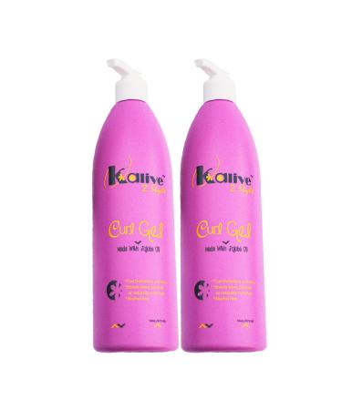 KALIVE Curl Gel 16 oz for curly hair. This hair product for women Defines all types of curls waves and hair textures natural or permed pack of 2 - Buy Online on GoSupps.com